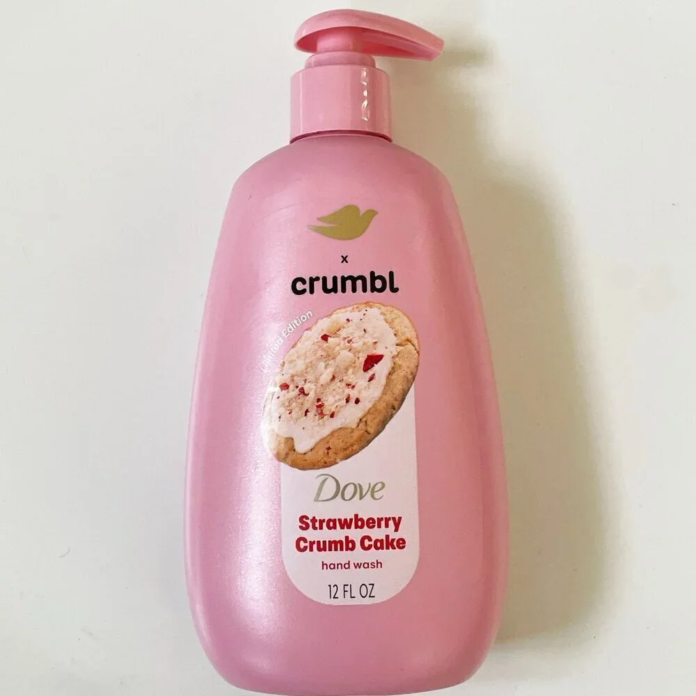 new!! Dove Crumbl Moisturizing Liquid Hand Wash Strawberry Cookie, 12 oz